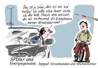 Neue Windkraftanlagen: Becker, Herbst und SPDler in Lautertal mit Euros in den Augen
